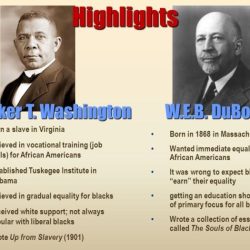 Compare and contrast washington and dubois