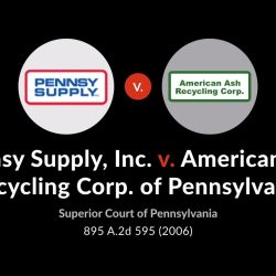 Pennsy supply v american ash